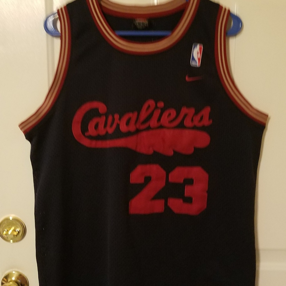 Navy Blue Nike Cavaliers Lebron James Jersey